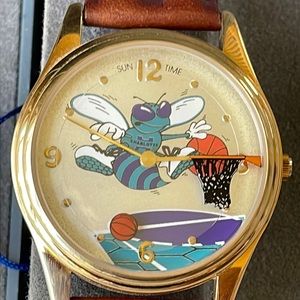 Sun time men battery leather band water resistant